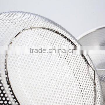 Best Selling 5 Quart Stainless Steel Perforated Fine Mesh Colander photo-5
