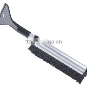 mini extendable aluminum tube snow brush with ice scraper