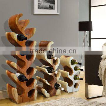 Wine Rack Suar Wood Set Of 3