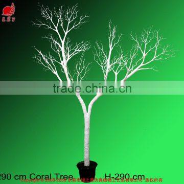 Artificial coral tree for indoor wedding decoration large wedding tree