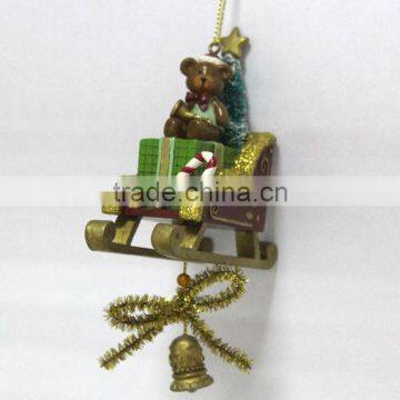 Sledge Haning Christmas Bell Ornaments Wholesale