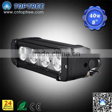 40W 8inch Offroad LED Light Bar For Trucks 9-60V DC IP68 Waterproof Car Roof Top Light Bar