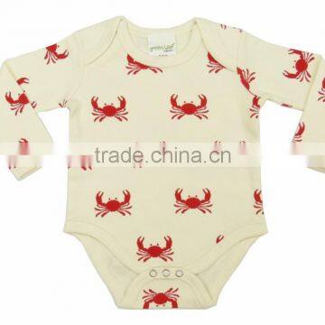 Organic Cotton printed Baby body suits and Soft with Long sleeve body suit with Organic latest design body suit for Babies