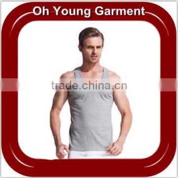 2016 OEM Summer Men Fsahion 100% Cotton Cheap Spaghetti Strap Tank Top