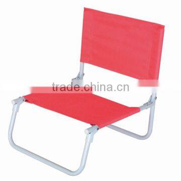 Red back support beach seat