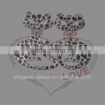 CATS rhinestone applique design, custom t shirt design