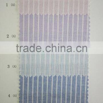 Fully goods in stock hot sell best quality linen cotton yarn dyed striped fabric