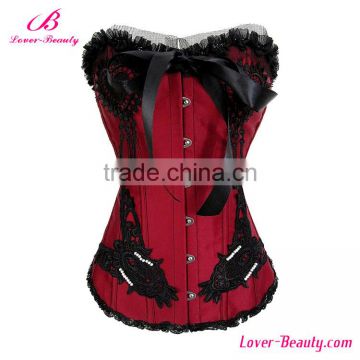 Sport Waist Trainer Corset Lingerie With Floral Pattern