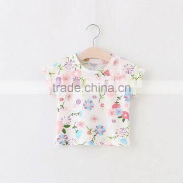 Baby Clothes Girl Dandelion Glasses Bike Pattern Tee Shirt photo-3