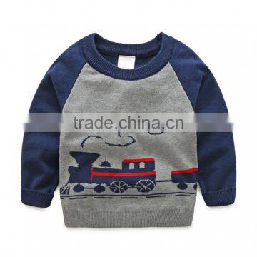 New Arrival Baby Boy Sweater Designs Long Sleeve Pullover for 2-7 Years photo-3