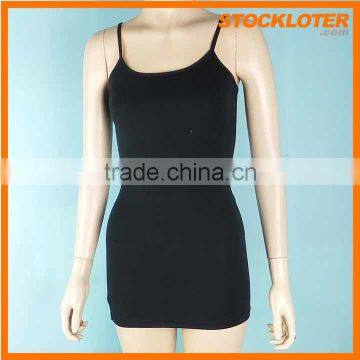 ladies black cotton camisole dress stocklot