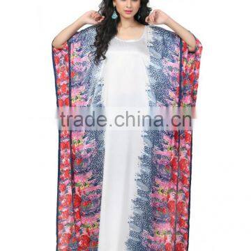 Kaftan Silk Long/digital Print Kaftan/silk Kaftan/dubai Kaftan/moroccan Kaftan/10 photo-4
