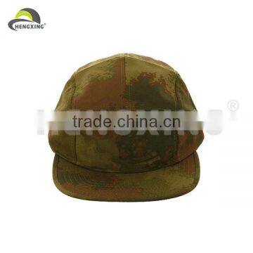 Print Plain Five Panel Cap/Blank 5 Panel Cap And Hat With Leopard Print photo-2