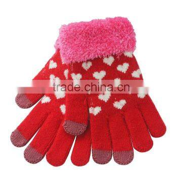 Fashion Jacquard Touch Screen Gloves Phone Gloves