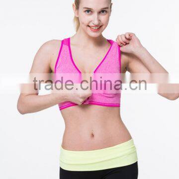 Girls Sexy Cross Back Seamless Wirefree Yoga Running Sports Tube Bra