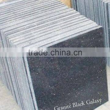 Indian Black Galaxy Granite Slabs photo-3