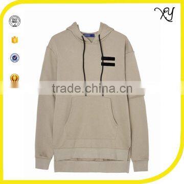 2017 Young People Mens Gym Wear Fitness Plain Khaki Blank Sports Hoodies Hooded Pullover Sweatshirts With Hood photo-3