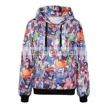 100% Polyester Cheap Wholesale 3D Sublimation Graphic Pullover Oversized Hoodie photo-5