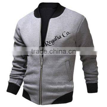 High Quality Varsity Jacket ,320 GSM Fleece Jackets, Black and white jacket