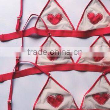 Runwaylover 5370 Hot Sale Ladies Embroider Heart Bra photo-5
