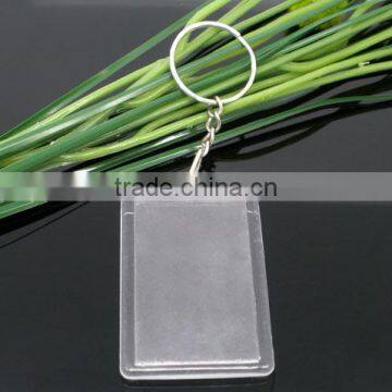 Custom W/Transparent Acrylic Picture Frames Key Chain For 43x28mm photo