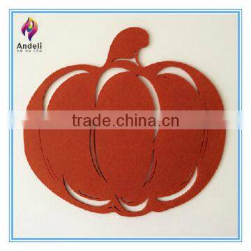 Halloween Placemats Felt Purple Witch Orange Jack O Lantern Black Spider Web NEW photo-3