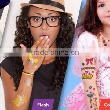 Colorful Glitter Temporary Tattoo Body Tattoo Fashion Tattoo Sticker photo-3