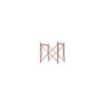 Painted Q235 / Q345 Steel Movable Scaffolding System in Red , Blue