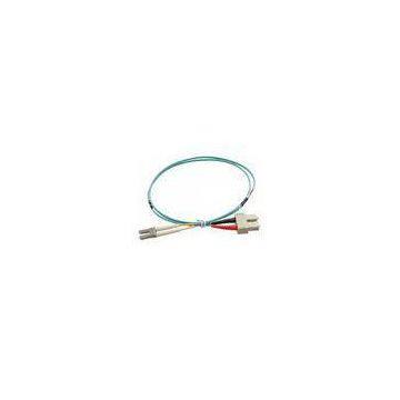 Duplex PC UPC LSZH Single Mode Fiber Patch Cord / Fiber Optic Jumper Cable