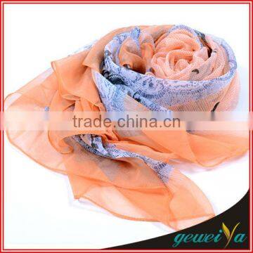 Chiffon Flower Digital Printed Belly Dance Hip Scarf