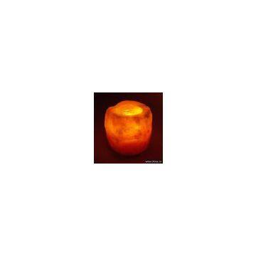 Salt Candle Holders  -Natural Shape Salt Candle Holder
