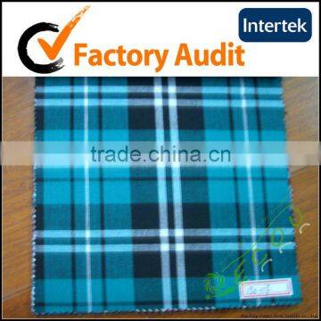 100% Cotton Yarn dyed fabric with high quality