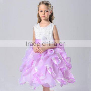 Wholesale Kids Clothes Party Wear Fashion Design Small Girls Dress Fluffy