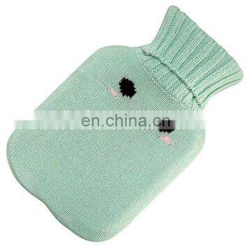 fashion 2012 pretty best selling acrylic jacquard cute knitted hot water bottle bag