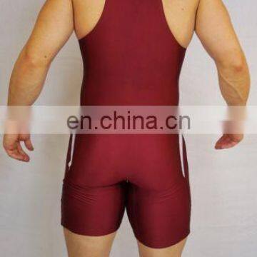 Custom Sublimated High Stretch Lycra Fabric Wrestling Singlet