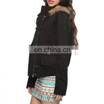 CHEFON Faux Fur Trim Utility Jacket CFJ052 photo-2