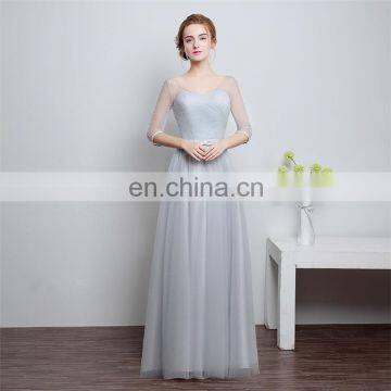 HS1611 Long Floor Length Elegant Prom Evening Dress 2016 Bridesmaid Dress photo-4