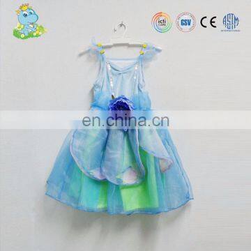 Chinese child flowers dress funny christmas costume