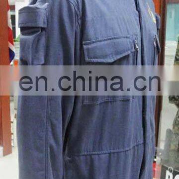 Hot Selling Classic Design Navy Blue 100% Cotton Professional Safety Coverall Workwear photo-4