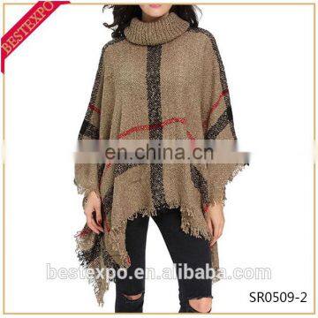 wholesale lady hot acrylic poncho stock made ugly christmas cloak knit custom sweater