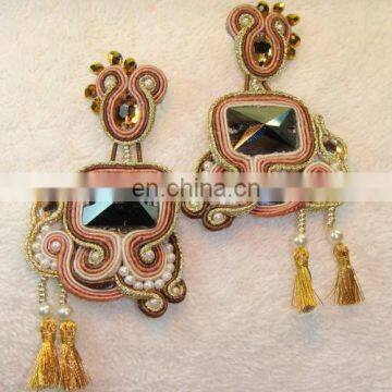 Handmade embroidery Indian Earrings