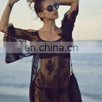 Sexy Lace Beach Dress Bikini Wrap Cover Up Swimwear Dress Cover Up Beach Dresses