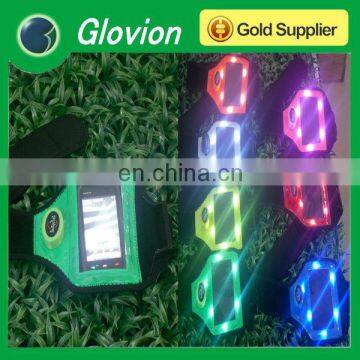 Hot Sale Led light mobile phone sport armband for night jogging