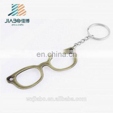 Professional custom design glasses shape metal pendant for wholesales