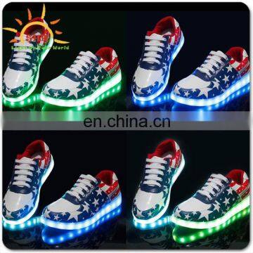 China factory Supply Glowing in dark with usb cable led shoes light USB rechargeable led shoes,led light shoes,light up shoes