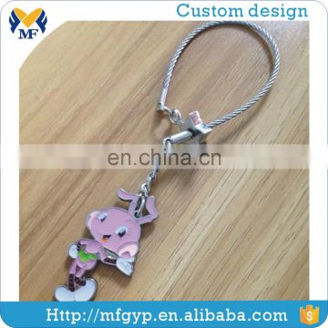 New blank custom anime acrylic metal keychain for DIY gift