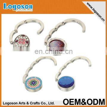 LJ-278 Round metal foldable printed bag hook