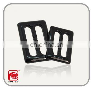 Customized made black plastic belt buckle for coat