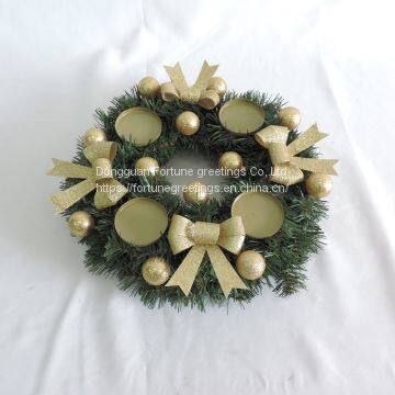 Artificial christmas candle holder