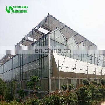 2019 China Cheap Hydroponics Greenhouse for Tomatoes Glass Greenhouse